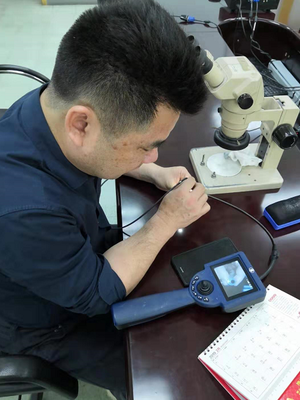 工业内窥镜芯片行业服务现场——芯片压胶设备检测与套筒技术咨询